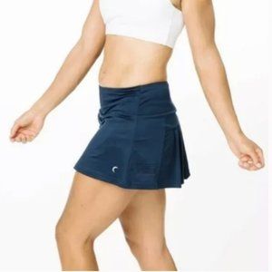 Zyia Active Navy Blue Chill Clubhouse Tennis Skort Size Medium